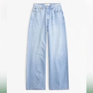 Abercrombie High Rise Wide Leg Jean (30R)
